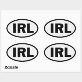 アイルランド自動コードシール1 楕円形シール (シート)