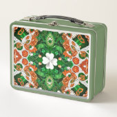 アイルランド色付き金属製ステンレスランチボックス メタルランチボックス (正面)