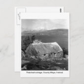 アイルランド茅葺きコテージ郡マヨ ポストカード (正面/裏面)