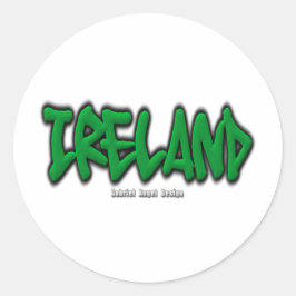 アイルランド落書き ラウンドシール