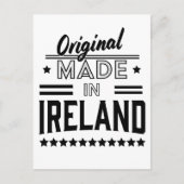 アイルランド製の美しいレトロロゴ ポストカード (正面)