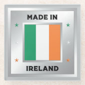 アイルランド製 ガラスコースター (正面)