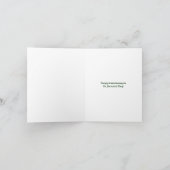 アイルランド記念日カード カード (内部)