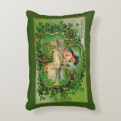 アイルランド訛り枕のシャムロック アクセントクッション (正面(垂直))