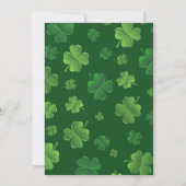 アイルランド誕生日ラッキークローバーアダルトパーティー 招待状 (裏面)