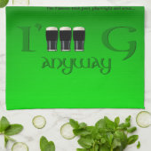 アイルランド語かそうでないアイルランド語オリジナルセントパトリックの日Gr2KT キッチンタオル (折り畳み)