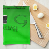 アイルランド語かそうでないアイルランド語オリジナルセントパトリックの日Gr2KT キッチンタオル (四つ折り)