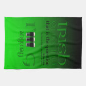 アイルランド語かそうでないアイルランド語オリジナルセントパトリックの日Gr2KT キッチンタオル (横)