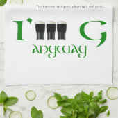 アイルランド語かそうでないオリジナルセントパトリックの日WKT キッチンタオル (折り畳み)