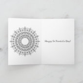 アイルランド語がグリーンのセント・パトリック賛美ズ・デイ・カード カード (内部)