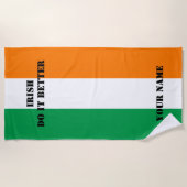 アイルランド語それはアイルランドのビーチタオルの旗をよくします ビーチタオル (正面)