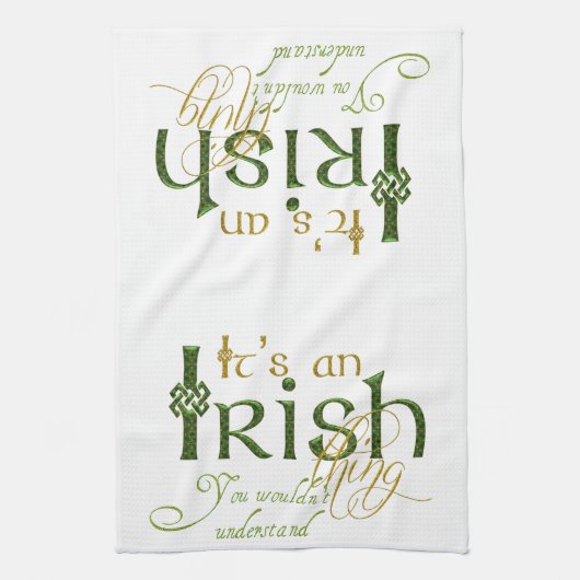 アイルランド語だ キッチンタオル (縦)