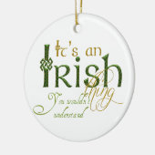 アイルランド語だ セラミックオーナメント (左)