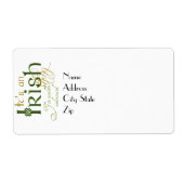 アイルランド語だ ラベル (正面)