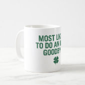 アイルランド語で別れを告げる可能性が最も高い コーヒーマグカップ (正面左)