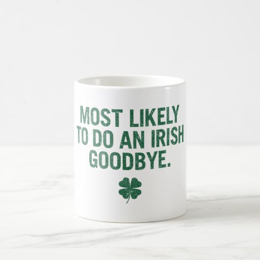 アイルランド語で別れを告げる可能性が最も高い コーヒーマグカップ (中央)