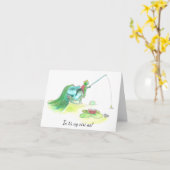 アイルランド語のメッセージが付いている退職カード カード (黄色い花)