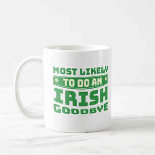 アイルランド語の別れの引用文をする可能性が最も高おもしろいい コーヒーマグカップ