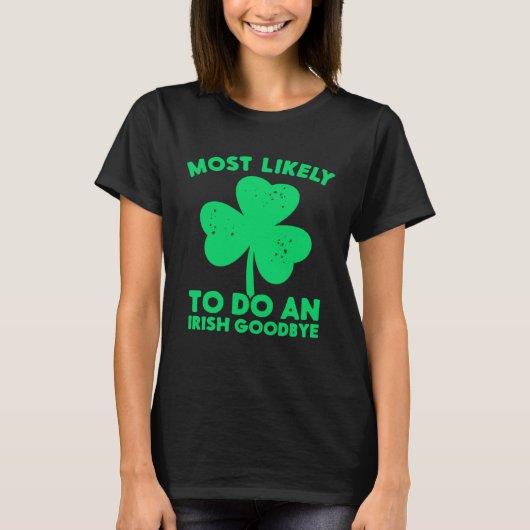 アイルランド語の別れを告げる可能性が最も高い Tシャツ (正面)