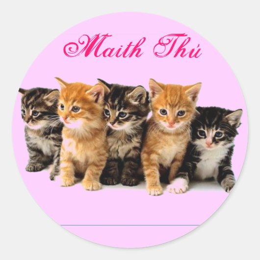 アイルランド語の報酬ステッカー ラウンドシール (正面)