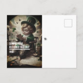 アイルランド語の恵みを送るセントパディー ポストカード (裏面)