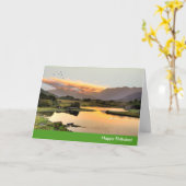 アイルランド語の誕生日グリーティングカード用の画像 カード (黄色い花)