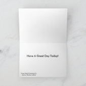 アイルランド語の誕生日グリーティングカード カード (内部)