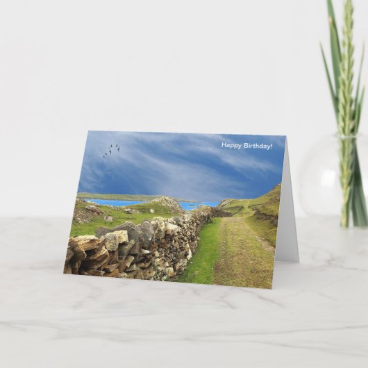 アイルランド語の誕生日グリーティングカード カード (正面)