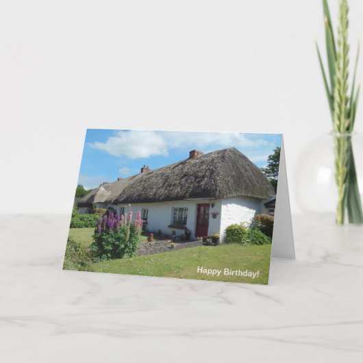 アイルランド語の誕生日グリーティングカード カード (正面)