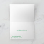 アイルランド語の誕生日グリーティングカード カード (内部)