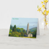 アイルランド語の誕生日グリーティングカード カード (黄色い花)