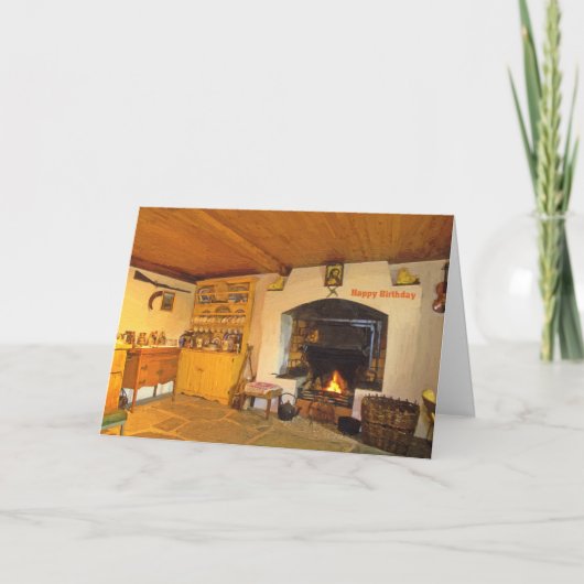 アイルランド語の誕生日グリーティングカード カード (正面)