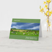 アイルランド語の誕生日グリーティングカード カード (黄色い花)