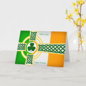 アイルランド語の誕生日グリーティングカード カード (黄色い花)