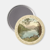 アイルランド語の諺を持つケリー・アイルランドの湖 マグネット (正面/裏面)