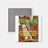 アイルランド語の諺 – You Slide Down Of Banister マグネット (正面/裏面)