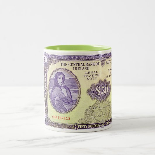 アイルランド語の2トーンマグカップ用イメージ ツートーンマグカップ (中央)