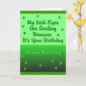 アイルランド語は誕生日を注目します カード (黄色い花)