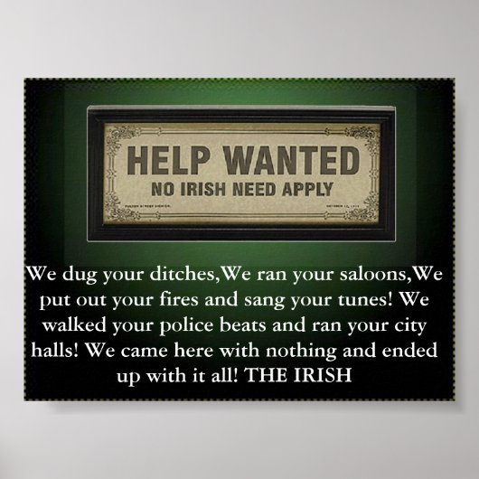 アイルランド語は適用されない ポスター (正面)