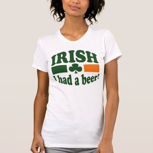 アイルランド語はIビールを食べました Tシャツ (正面)