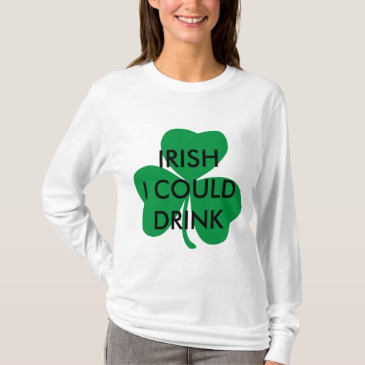 アイルランド語はIベビーシャワーの母性を飲むことができます Tシャツ (正面)