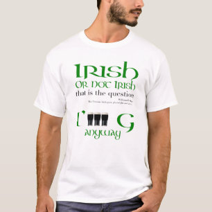 アイルランド語またはアイルランド語でないオリジナルセントパトリック Tシャツ