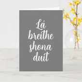 アイルランド語ハッピーバースデーカード カード (黄色い花)