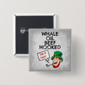 アイルランド語レッスン：クジラ油ビーフフフフックLeprechaun 缶バッジ (正面&裏面)