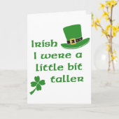 アイルランド語私は少しより高いセントパトリックの日でした カード (黄色い花)