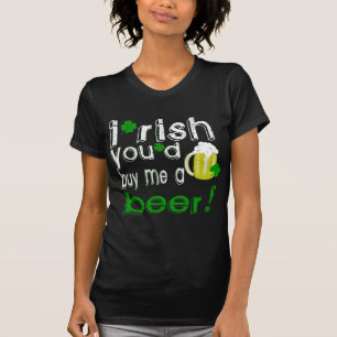 アイルランド語私をビール買います Tシャツ