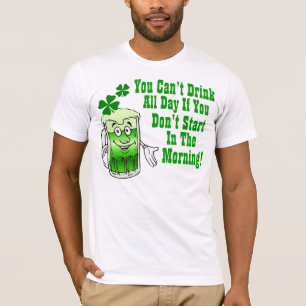 アイルランド語1日中飲むことができません Tシャツ
