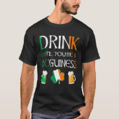 アイルランド語 – あなたがMCGUINESS名になるまで飲む Tシャツ (正面)