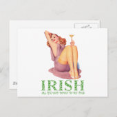 アイルランド語、ぼくの足指までずっと下へ ポストカード (正面/裏面)