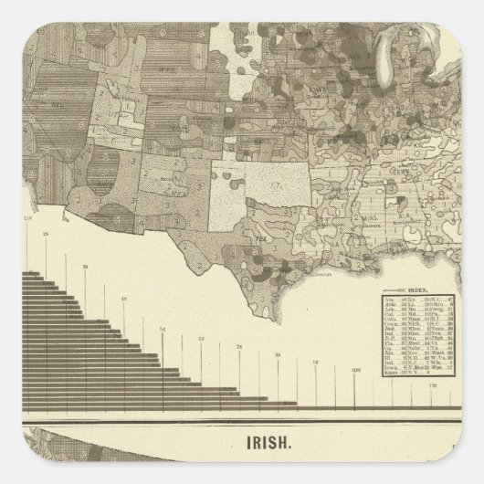 アイルランド語（ドイツ語） スクエアシール (正面)